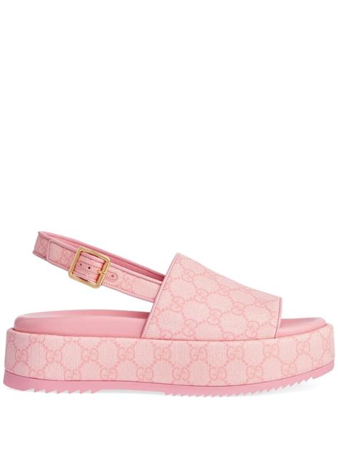 gucci sandal pink|gucci pink platform sandals.